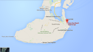 Map of Nusa Dua